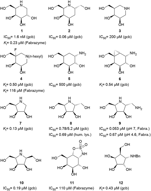 New α-galactosidase-inhibiting aminohydroxycyclopentanes - RSC Advances ...