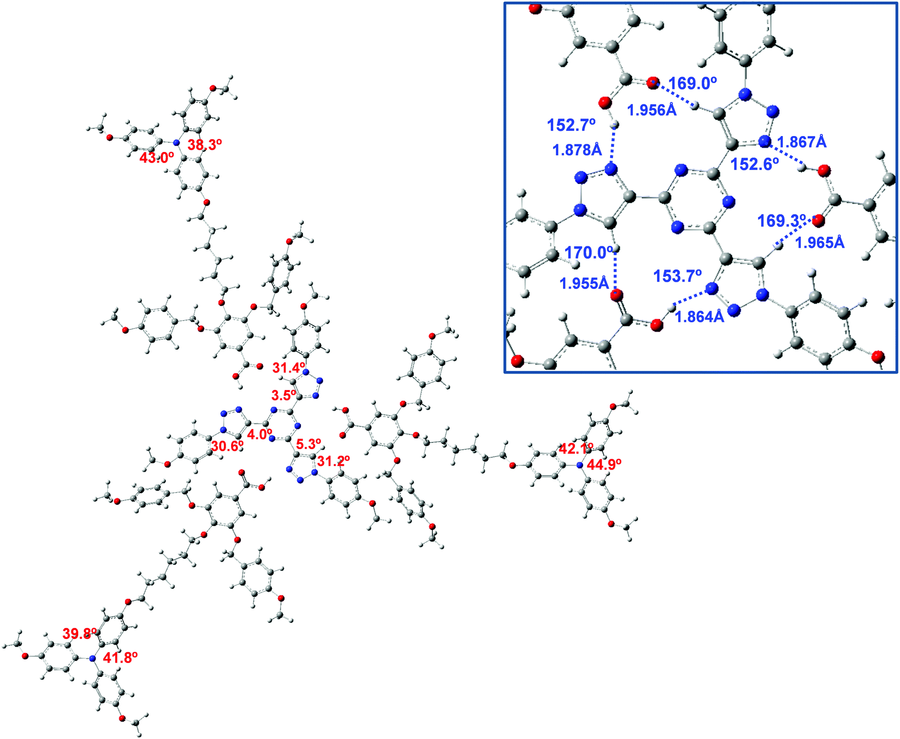 Triphenylamine And Triazine Containing Hydrogen Bonded Complexes Liquid Crystalline Supramolecular Semiconductors Journal Of Materials Chemistry C Rsc Publishing