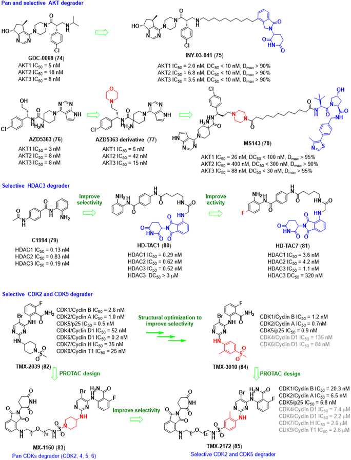 Chemistries of bifunctional PROTAC degraders - Chemical Society