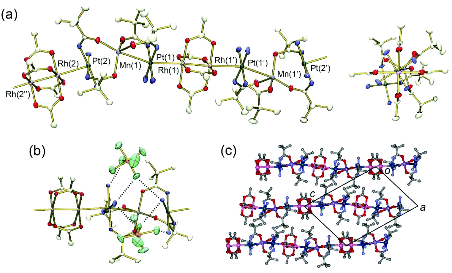 Paramagnetic one-dimensional chains containing high-spin manganese 