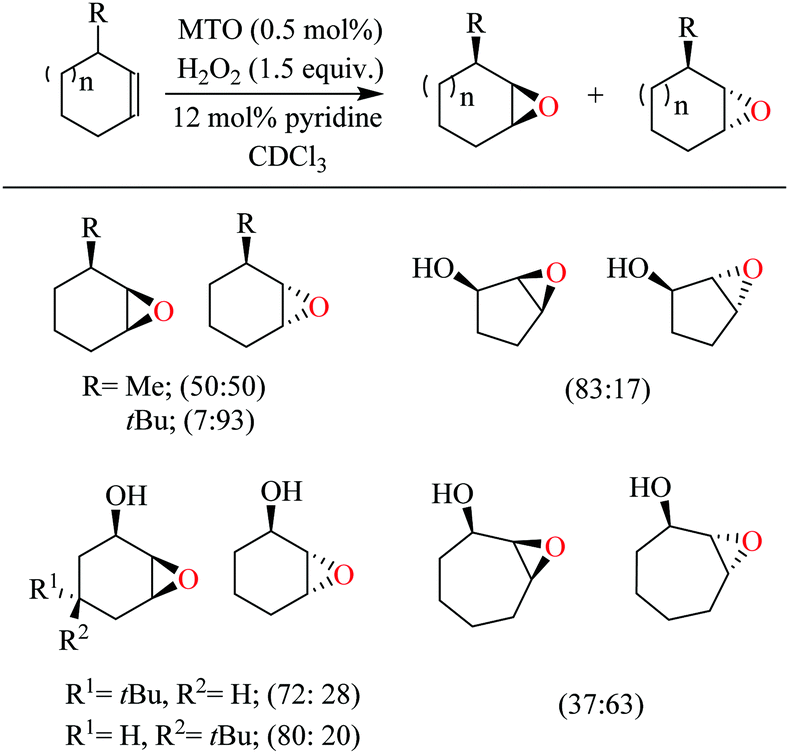 Methyltrioxorhenium (MTO) catalysis in the epoxidation of alkenes: a  synthetic overview - New Journal of Chemistry (RSC Publishing)  DOI:10.1039/D1NJ04950J