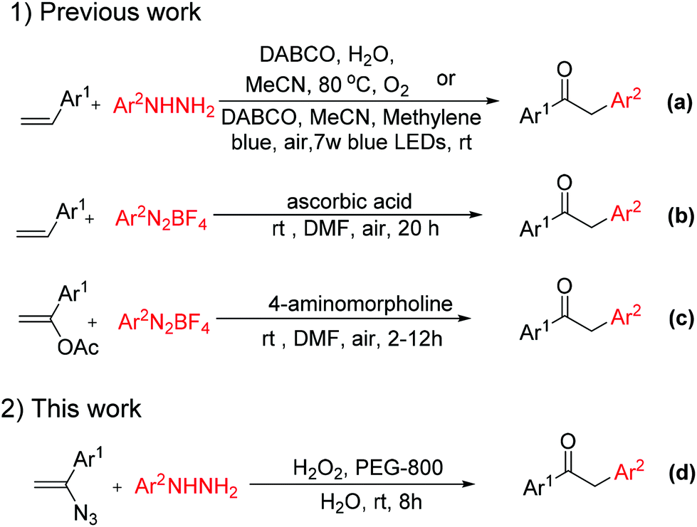 H 2 O 2 -mediated room temperature synthesis of 2 