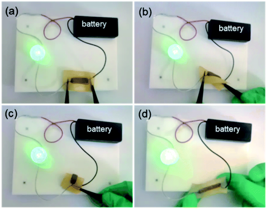 Redox and conductive underwater adhesive: an innovative electrode material  for convenient construction of flexible and stretchable supercapacitors -  Journal of Materials Chemistry A (RSC Publishing) DOI:10.1039/D1TA10603A