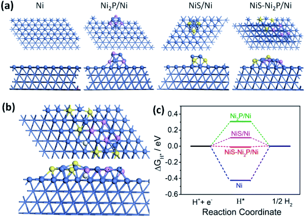 Multi-interfacial engineering of a coil-like NiS–Ni 2 P/Ni