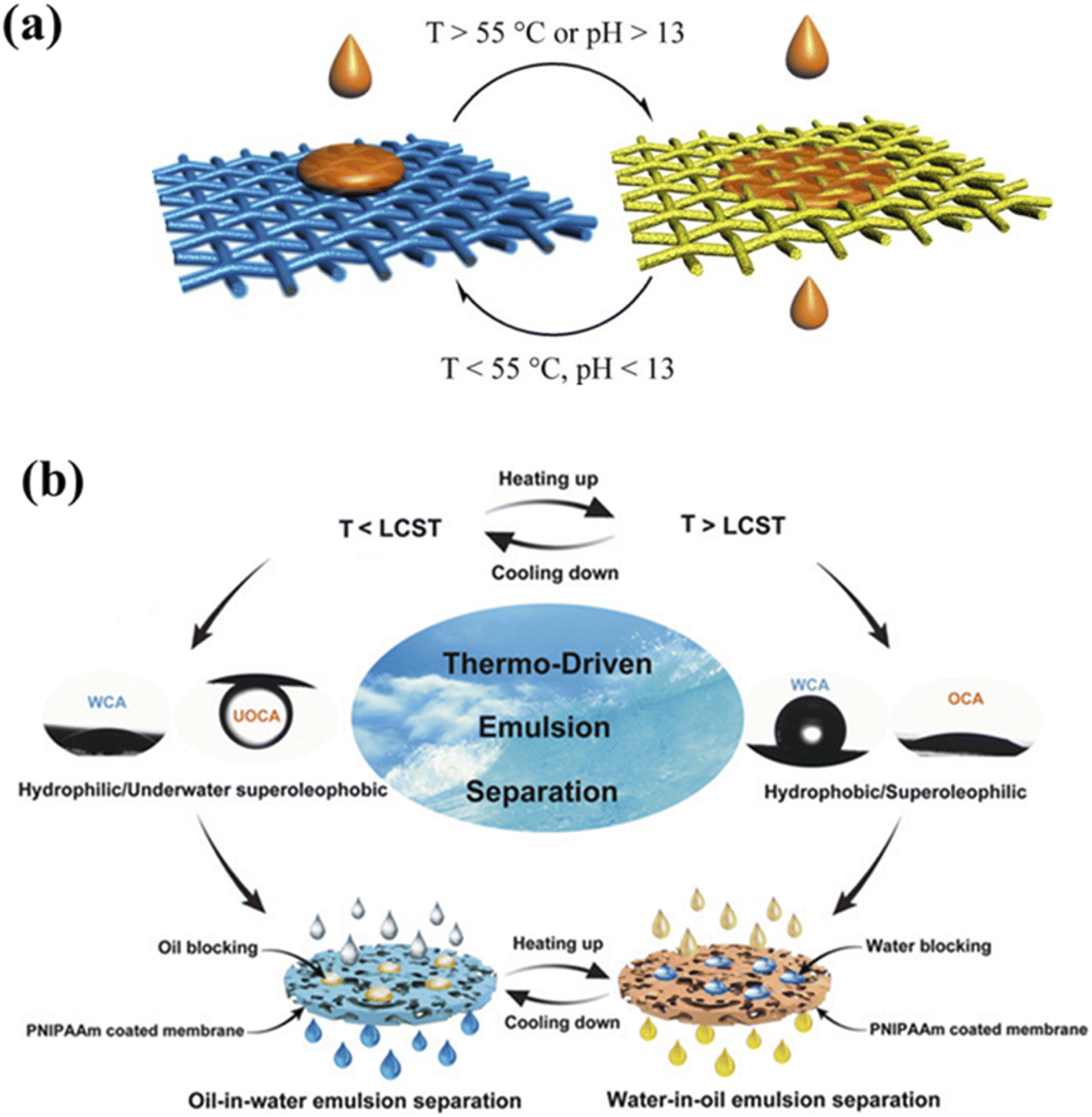 Current research situation and future prospect of superwetting smart  oil/water separation materials - Journal of Materials Chemistry A (RSC  Publishing) DOI:10.1039/D2TA04469B