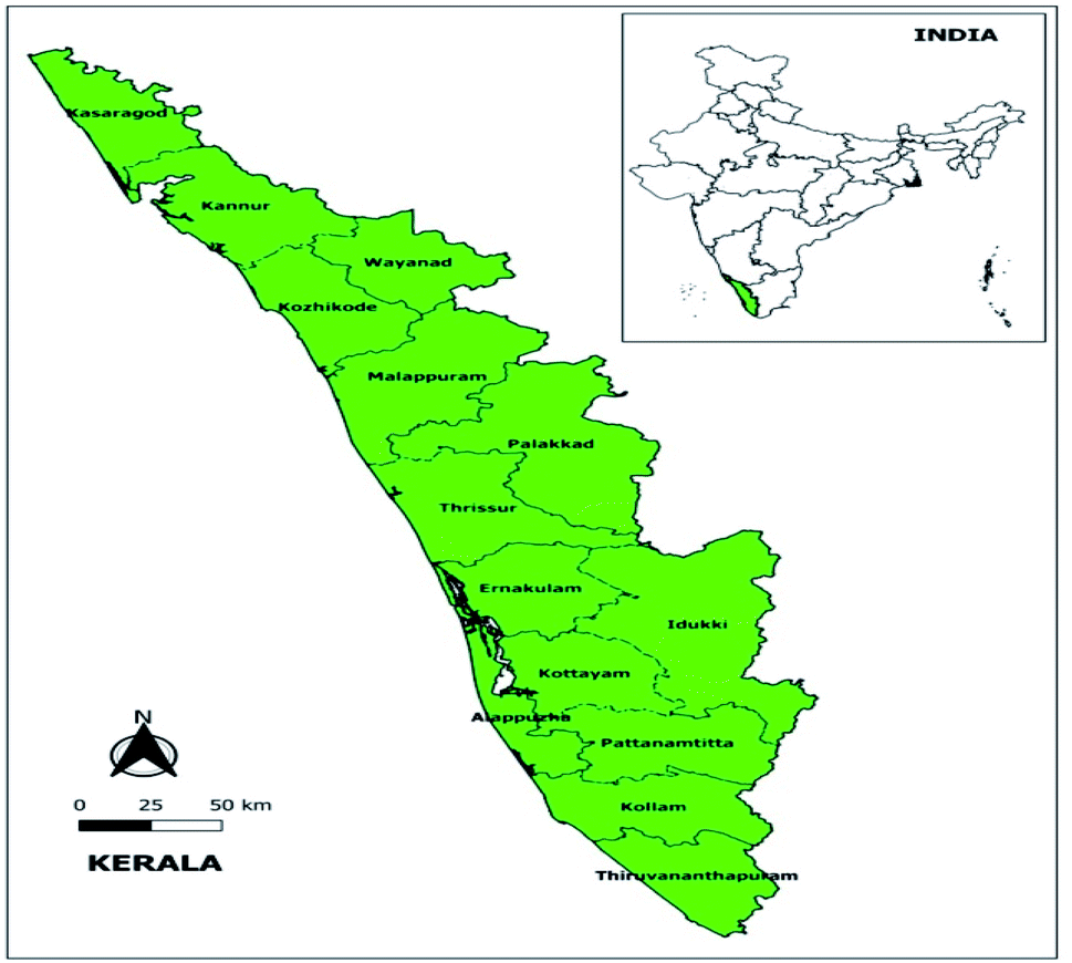 Outdoor and indoor natural background gamma radiation across Kerala ...