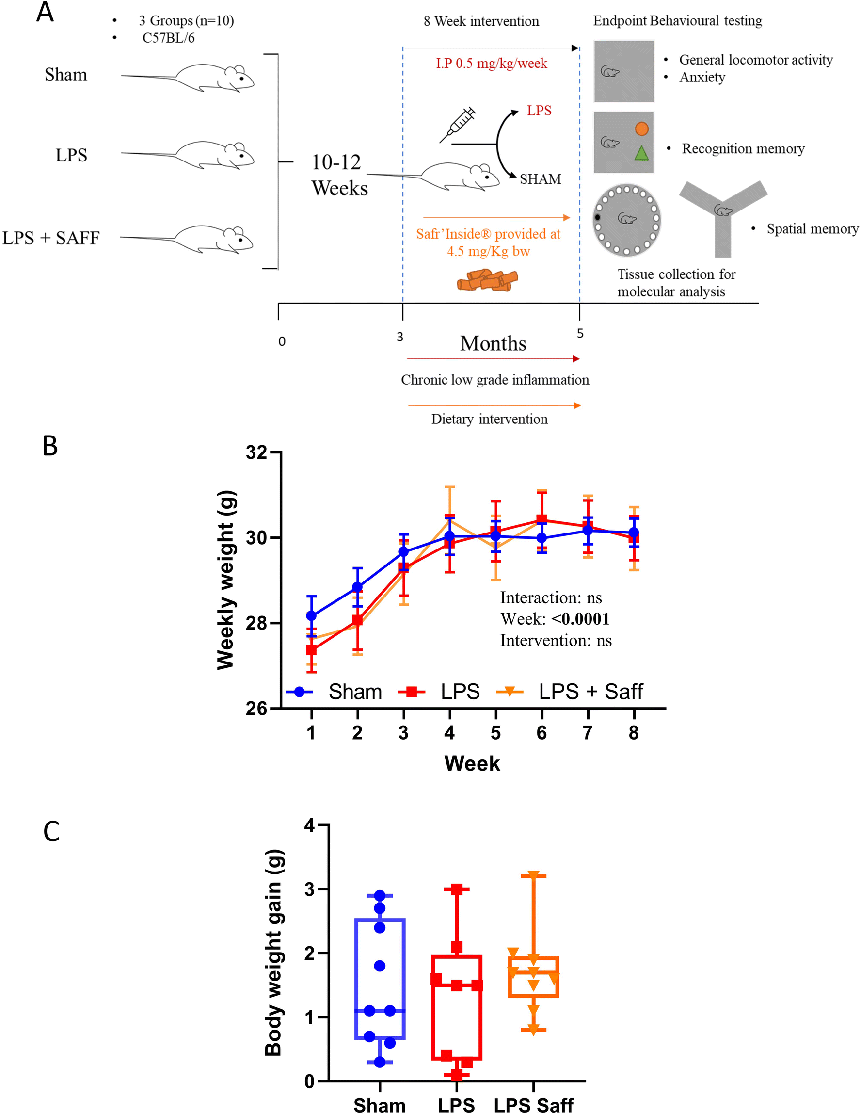 Saffron extract (Safr'Inside™) improves anxiety related behaviour in a