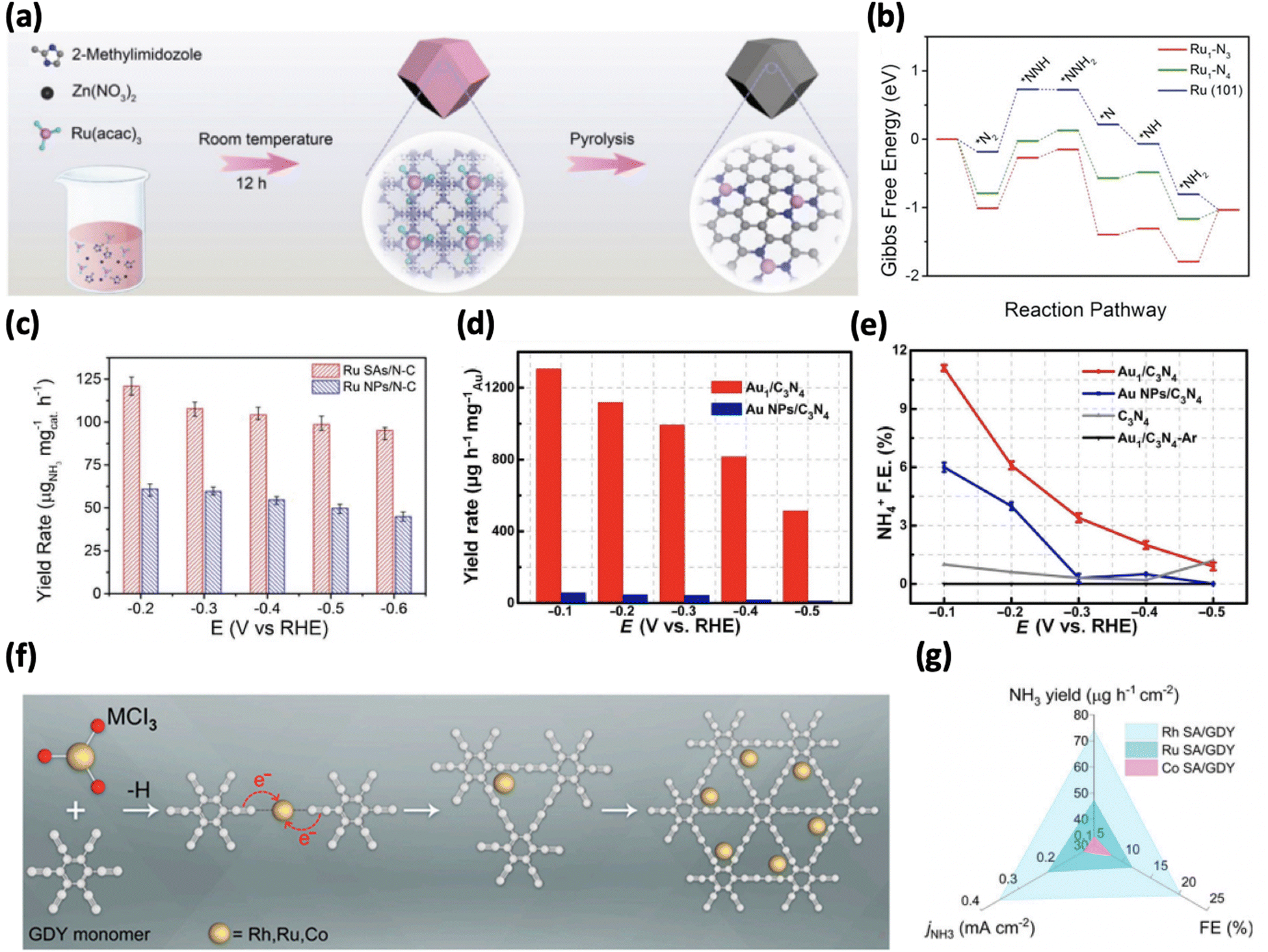 セレクト5 Electrochemical nitrogen fixation on single metal atom