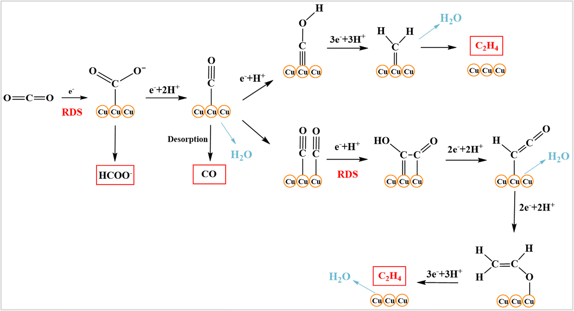 Effects of electrolytes on the electrochemical reduction of CO 2