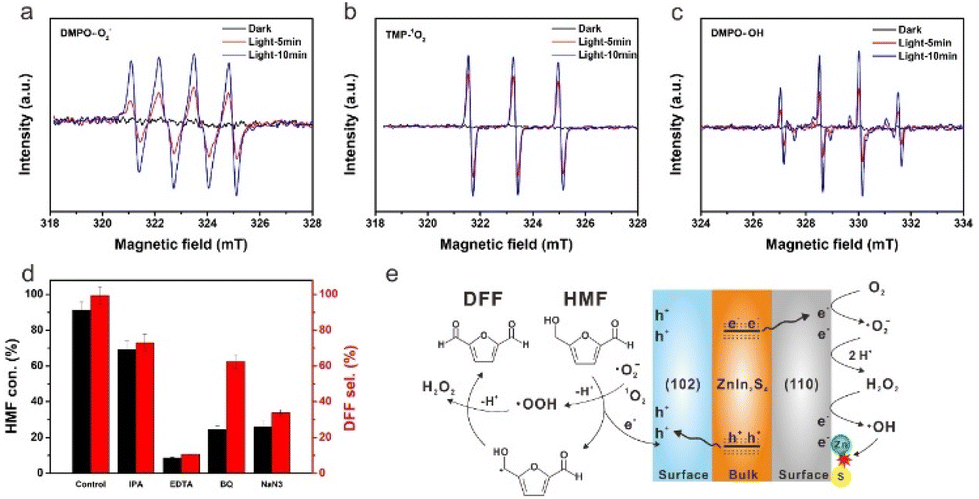 Spatial charge separation on the (110)/(102) facets of