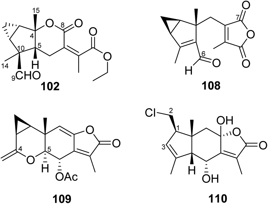 Chemistry and bioactivity of lindenane sesquiterpenoids and their oligomers  - Natural Product Reports (RSC Publishing) DOI:10.1039/D3NP00022B