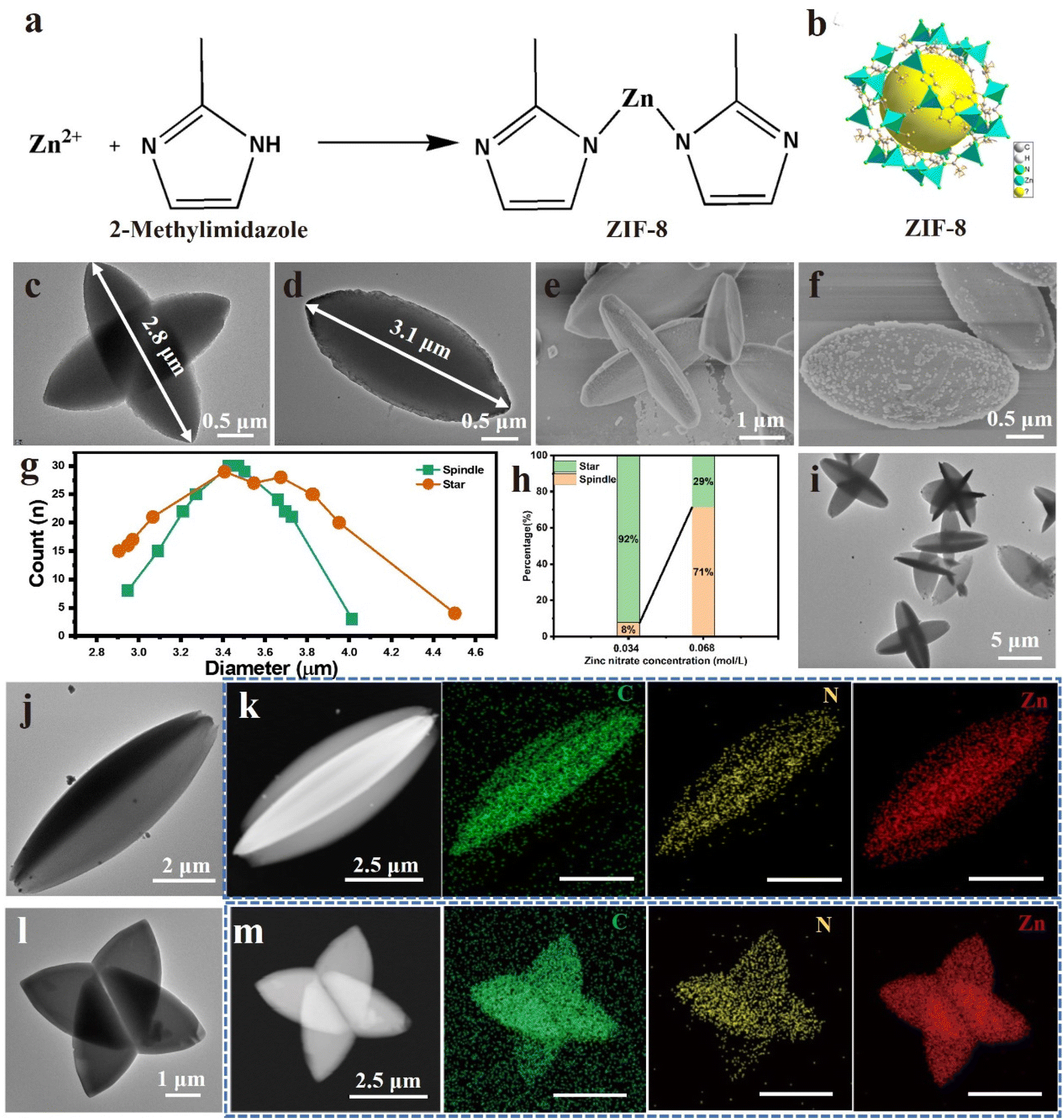 Understanding ZIF particle chemical etching dynamics and 