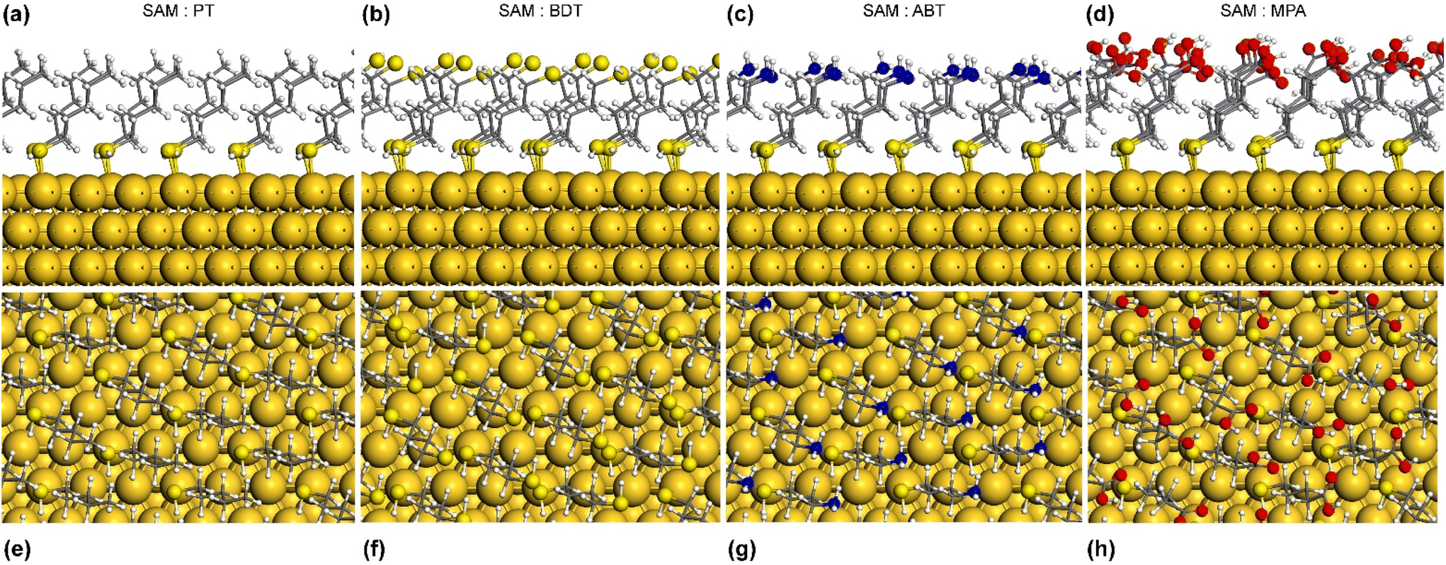 How far the chemistry of self-assembled monolayers on gold 
