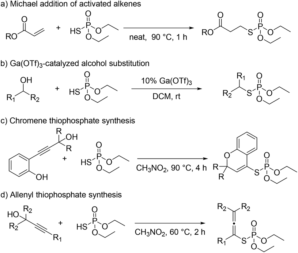 Catalystfree thiophosphorylation of in situ formed ortho quinone
