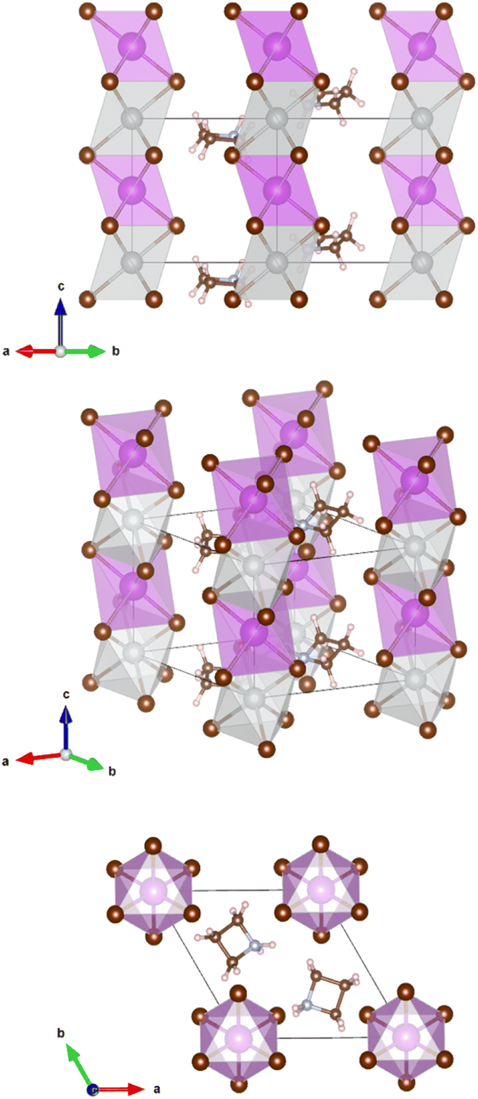 Lead-free organic–inorganic azetidinium alternating metal cation ...