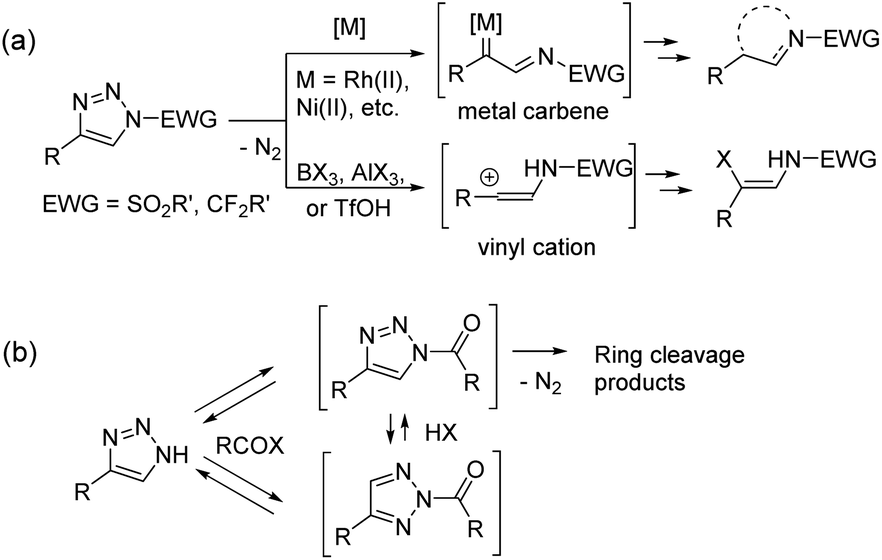 NH1,2,3triazoles as versatile building blocks in denitrogenative