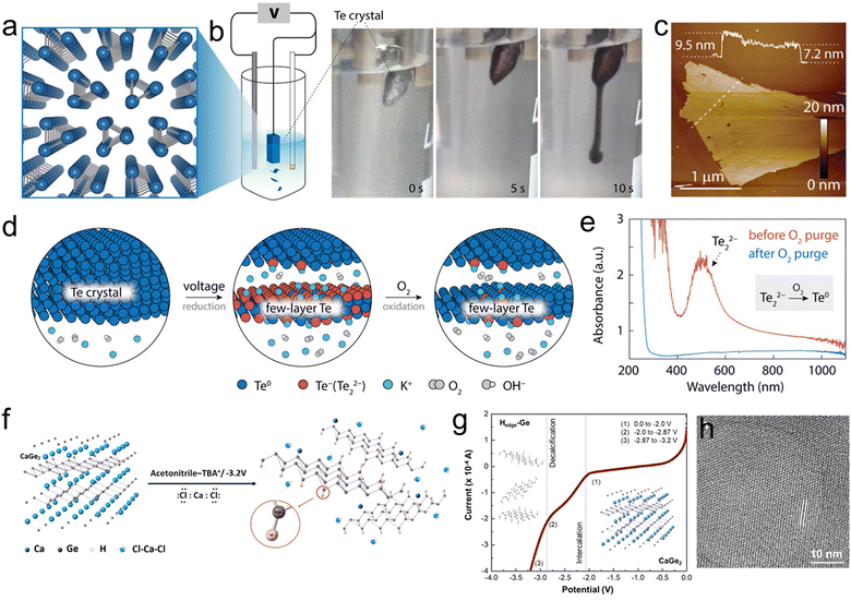 Electrochemical exfoliation of 2D materials beyond graphene Chemical