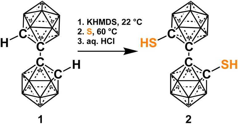 Synthesis and cluster structure distortions of biscarborane dithiol ...