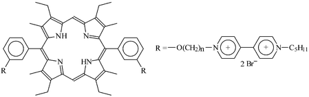 Graphical abstract: Synthesis and photophysical properties of porphyrins containing viologen units for ultrafast molecular photonics