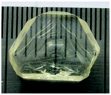 Graphical abstract: Large CuI crystal growth by evaporation technique and its growth mechanism