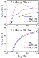 Graphical abstract: Comparative dynamics of the two channels of the reaction of D + MuH