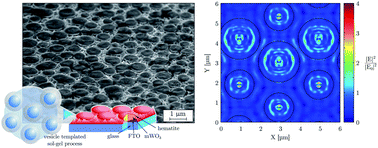 Graphical abstract: Photonic light trapping in self-organized all-oxide microspheroids impacts photoelectrochemical water splitting