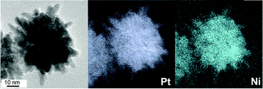Graphical abstract: A simple synthesis of urchin-like Pt–Ni bimetallic nanostructures as enhanced electrocatalysts for the oxygen reduction reaction