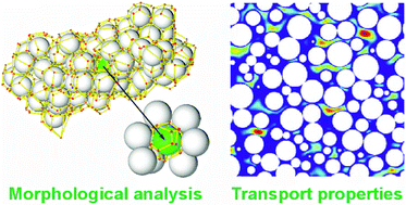 Graphical abstract: Characterization of microscopic disorder in reconstructed porous materials and assessment of mass transport-relevant structural descriptors