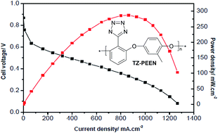 Graphical abstract: Tetrazole substituted polymers for high temperature polymer electrolyte fuel cells