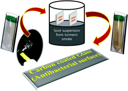 Graphical abstract: Autochthonous self-assembly of nature's nanomaterials: green, parsimonious and antibacterial carbon nanofilms on glass