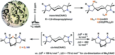 Graphical abstract: Bis[cyclic (alkyl)(amino)carbene] isomers: Stable trans-bis(CAAC) versus facile olefin formation for cis-bis(CAAC)