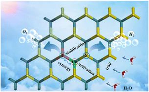 Graphical abstract: Enhancing photocatalytic overall water-splitting performance on dual-active-sites of the Co–P@MoS2 catalysts: a DFT study