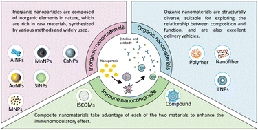 Graphical abstract: Impact of inorganic/organic nanomaterials on the immune system for disease treatment