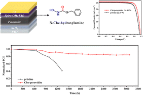 Graphical abstract: Boosting the efficiency and stability of two-step perovskite solar cells by a hydroxylamine-driven additive strategy
