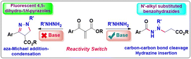 Graphical abstract: A base-dependent reactivity switch in Baylis–Hillman ketones: access to N’-alkyl benzohydrazides and fluorescent dihydropyrazoles