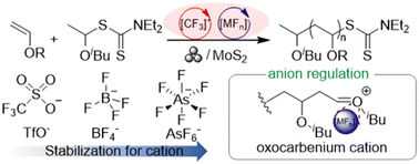 Graphical abstract: Mechanoredox catalyzed cationic RAFT polymerization via perfluorinated anion assistance for the synthesis of high-molecular-weight polymers