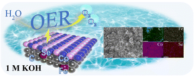 Graphical abstract: Iron-doped XC-72 enhancing cobalt selenide for high-efficiency oxygen evolution reaction