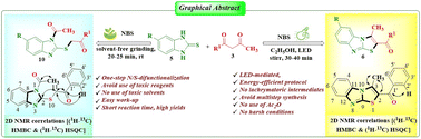 Graphical abstract: Comparative study of the reaction of 2-mercaptobenzimidazole with 2-bromo-1,3-diketones under conventional and green conditions: regioselective access to N/S-difunctionalized benzimidazoles and benzimidazo[2,1-b]thiazoles