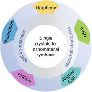 Graphical abstract: The role of single-crystal substrates in synthesis of low-dimensional materials by CVD and their applications in electrocatalysis
