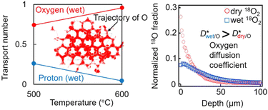 Graphical abstract: Hydration-driven enhancement of interstitialcy oxide-ion diffusion