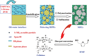 Graphical abstract: Facile synthesis of microcellular foam catalysts with adjustable hierarchical porous structure, acid–base strength and wettability for biomass energy conversion
