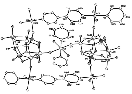 Graphical abstract: A novel compound with an interpenetrating 2D network structure constructed by [Mo5P2O23] and Ni–4,4′-bipyridine components: its synthesis, characterization and magnetic behaviour