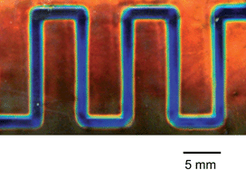 Graphical abstract: Monitoring spatial distribution of ethanol in microfluidic channels by using a thin layer of cholesteric liquid crystal