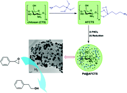 Graphical abstract: Palladium supported on chitosan as a recyclable and selective catalyst for the synthesis of 2-phenyl ethanol