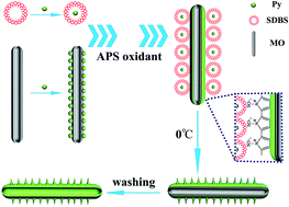Graphical abstract: Hierarchical structure of hollow thorn-like polypyrrole microtubes with enhanced electrochemical performance