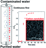 Graphical abstract: Fixed bed adsorption of diquat dibromide from aqueous solution using carbon nanotubes