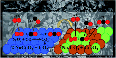Graphical abstract: Bifunctional application of sodium cobaltate as a catalyst and captor through CO oxidation and subsequent CO2 chemisorption processes