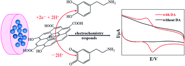 Graphical abstract: Graphene quantum dots and Nafion composite as an ultrasensitive electrochemical sensor for the detection of dopamine