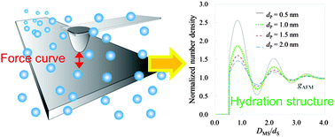 Graphical abstract: Number density distribution of solvent molecules on a substrate: a transform theory for atomic force microscopy