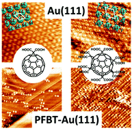 Graphical abstract: Hydrogen bonding vs. molecule–surface interactions in 2D self-assembly of [C60]fullerenecarboxylic acids